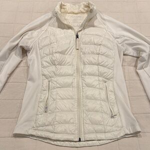 Calvin Klein Women's Off-White Light-weight Puffer Jacket
